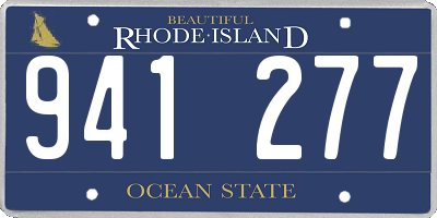 RI license plate 941277