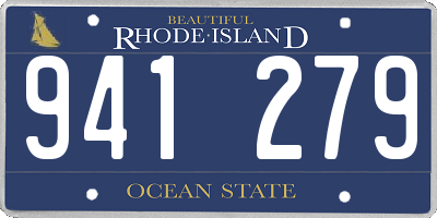 RI license plate 941279
