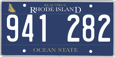 RI license plate 941282