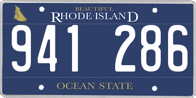 RI license plate 941286