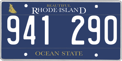 RI license plate 941290