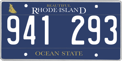 RI license plate 941293