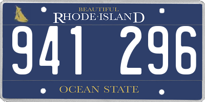 RI license plate 941296