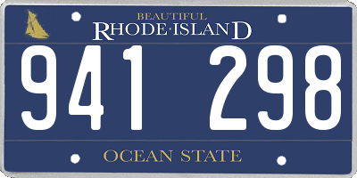 RI license plate 941298