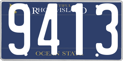 RI license plate 9413