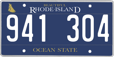 RI license plate 941304