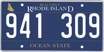 RI license plate 941309