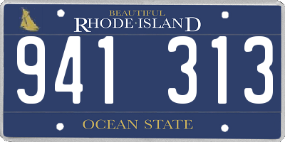 RI license plate 941313