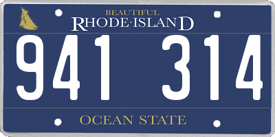 RI license plate 941314