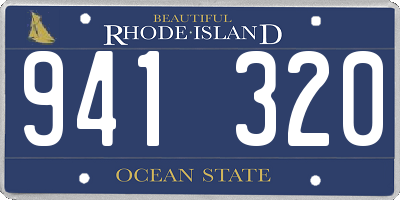 RI license plate 941320