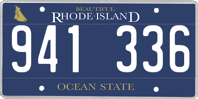 RI license plate 941336