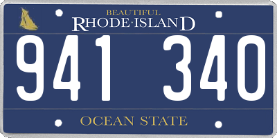 RI license plate 941340