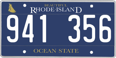 RI license plate 941356