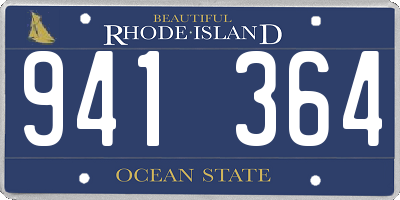 RI license plate 941364