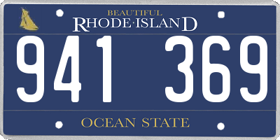 RI license plate 941369