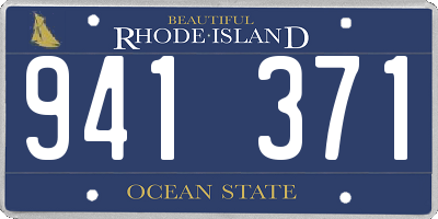 RI license plate 941371
