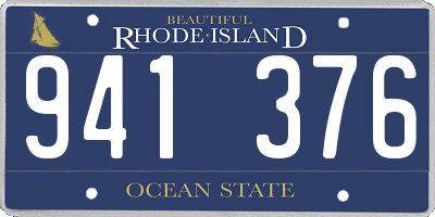 RI license plate 941376