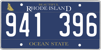RI license plate 941396