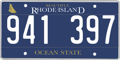 RI license plate 941397