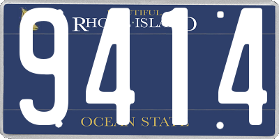 RI license plate 9414