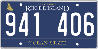RI license plate 941406