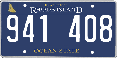 RI license plate 941408