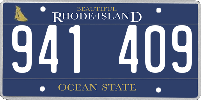 RI license plate 941409