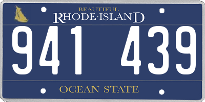 RI license plate 941439