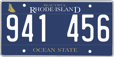 RI license plate 941456
