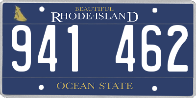 RI license plate 941462