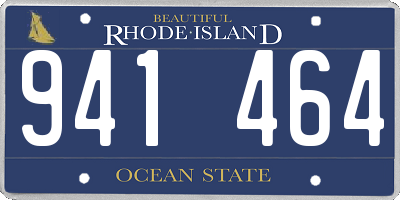 RI license plate 941464