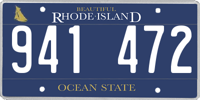 RI license plate 941472