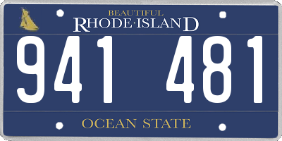 RI license plate 941481