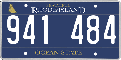 RI license plate 941484