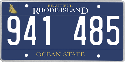 RI license plate 941485