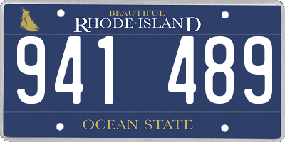 RI license plate 941489