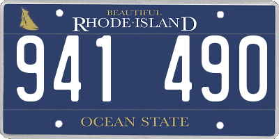 RI license plate 941490