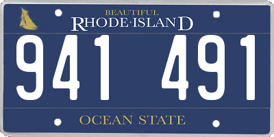 RI license plate 941491