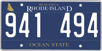 RI license plate 941494
