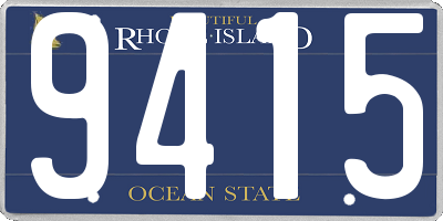RI license plate 9415