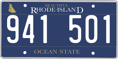 RI license plate 941501