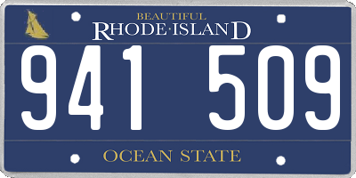 RI license plate 941509