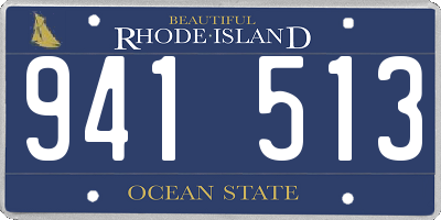 RI license plate 941513
