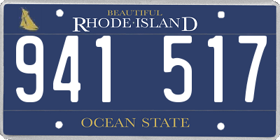 RI license plate 941517