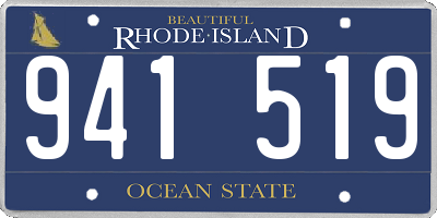 RI license plate 941519