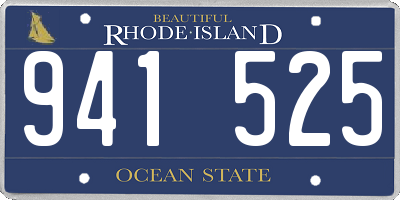 RI license plate 941525