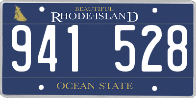 RI license plate 941528