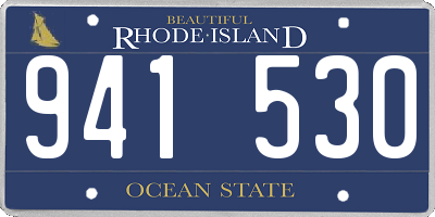 RI license plate 941530