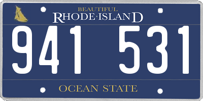 RI license plate 941531