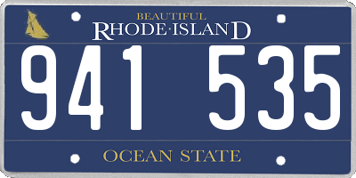 RI license plate 941535